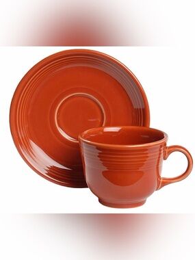Fiesta Paprika by Homer Laughlin Cup & Saucer SET OF FOUR